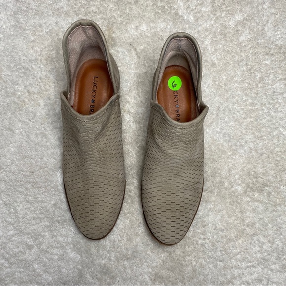 Lucky Brand Baley Perforated Leather Bootie - Picture 2 of 8